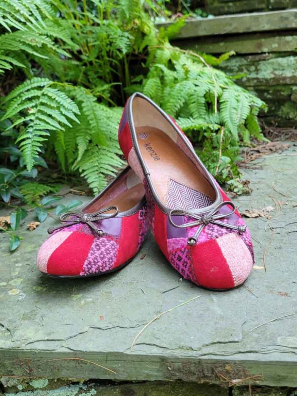 Kenzie - Berry Suede Flats - 8M